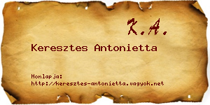 Keresztes Antonietta névjegykártya